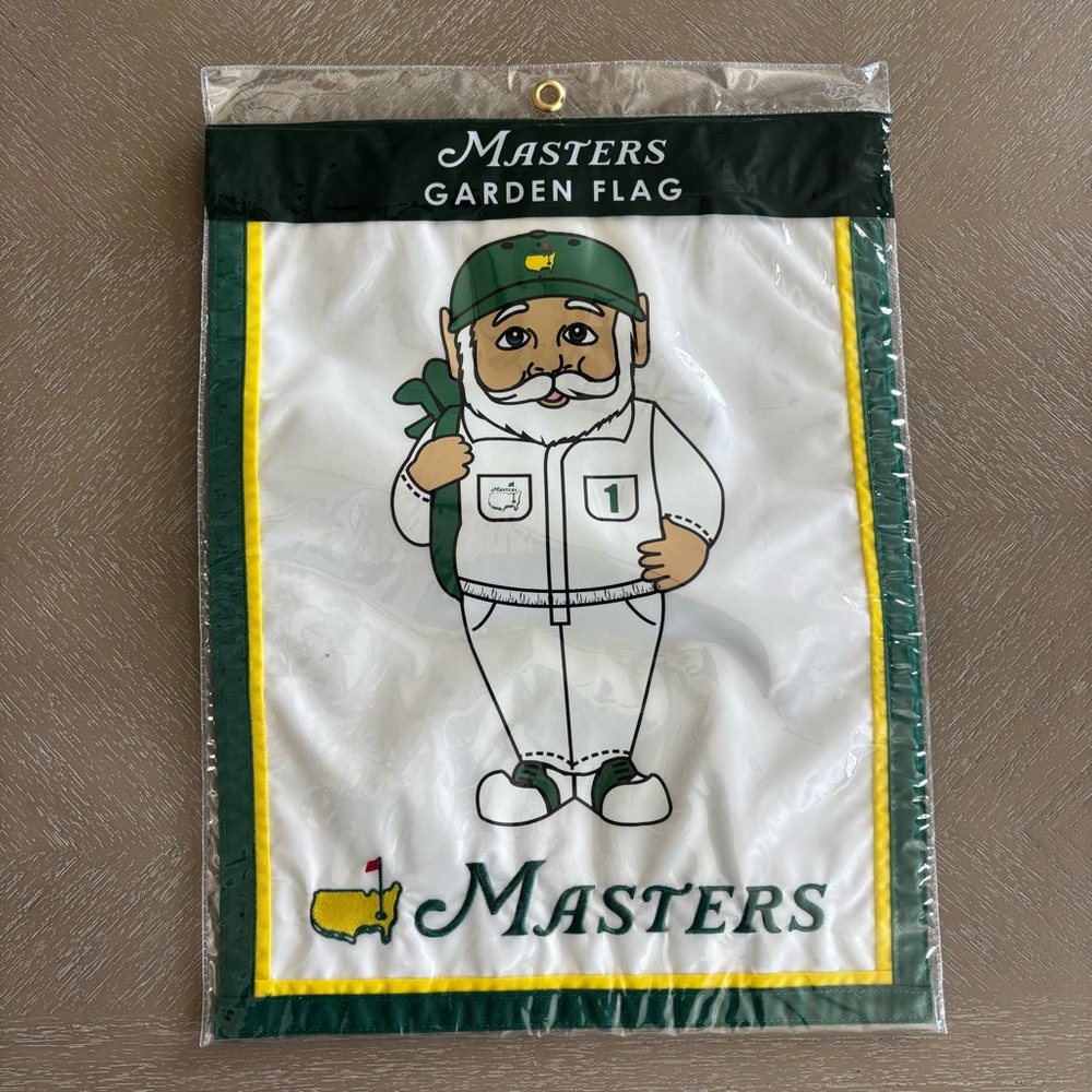 NWT 2025 Masters Garden Flag with Gnome Golf Design